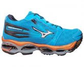 Tênis Mizuno Wave Prophecy II Azul e Laranja MOD:10891