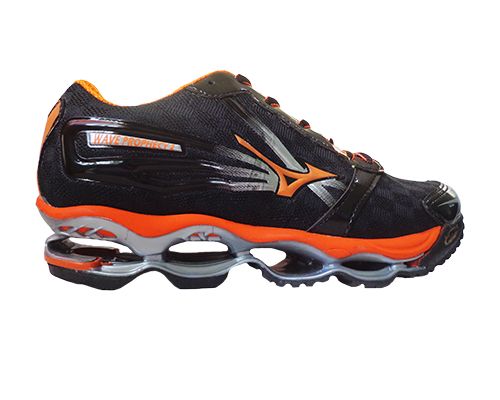 Tênis Mizuno Wave Prophecy II Preto e Laranja MOD:10730